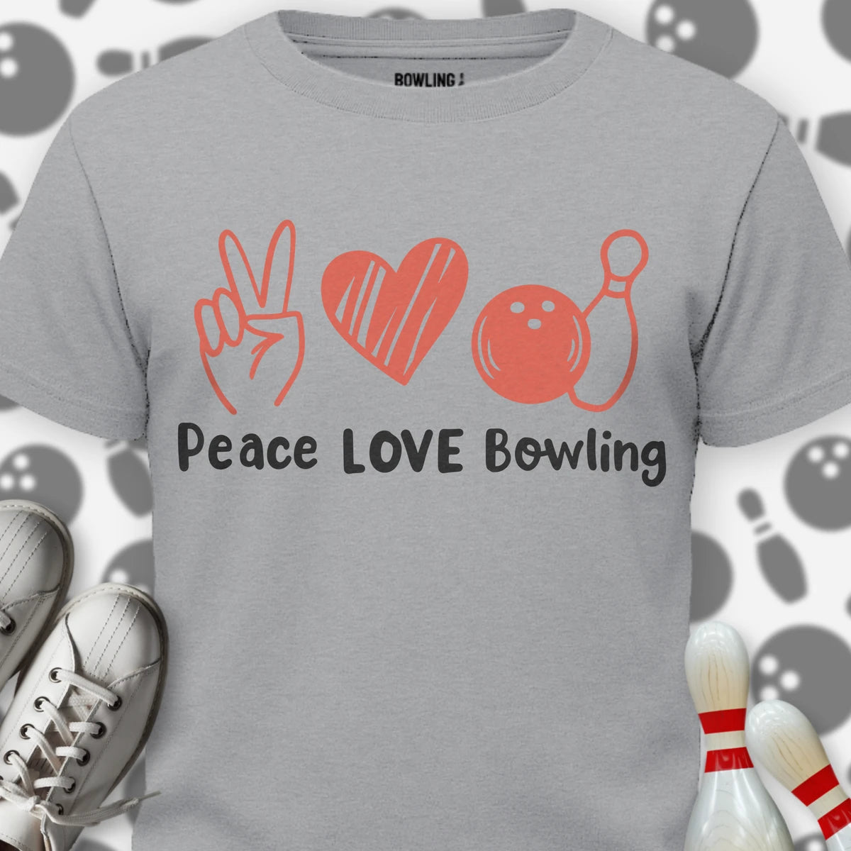 Peace Love & Bowling T-Shirt