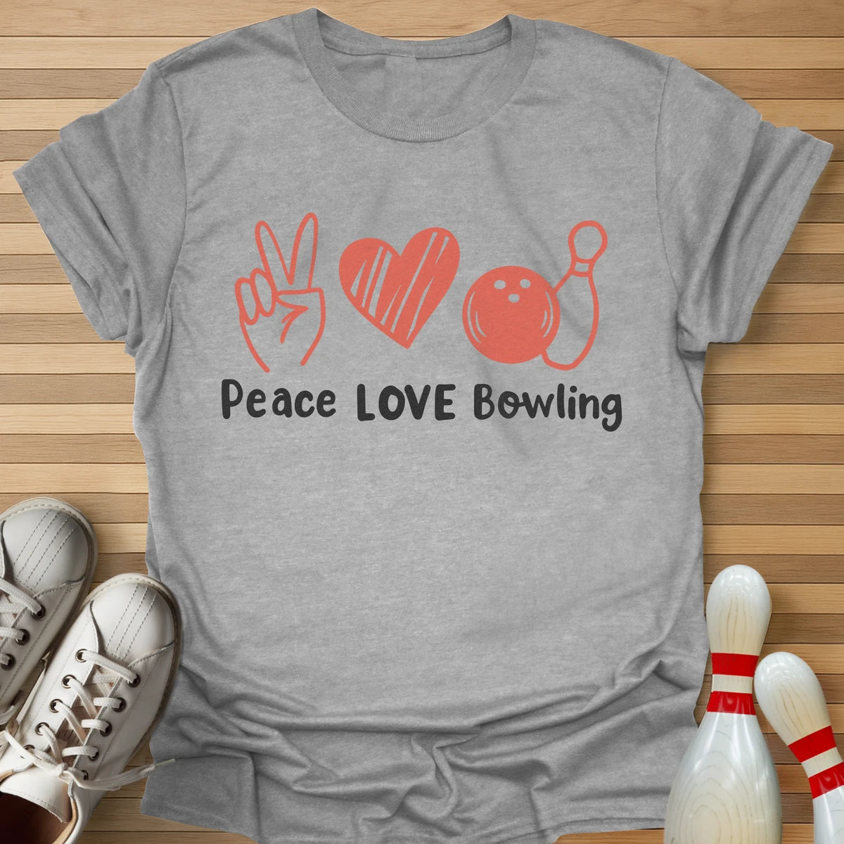 Peace Love & Bowling T-Shirt