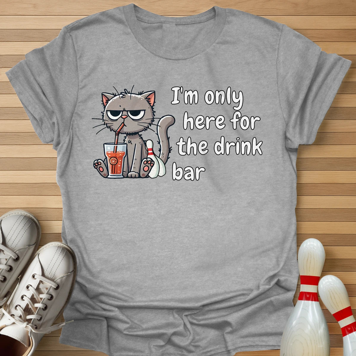 Drink Bar Cat T-Shirt