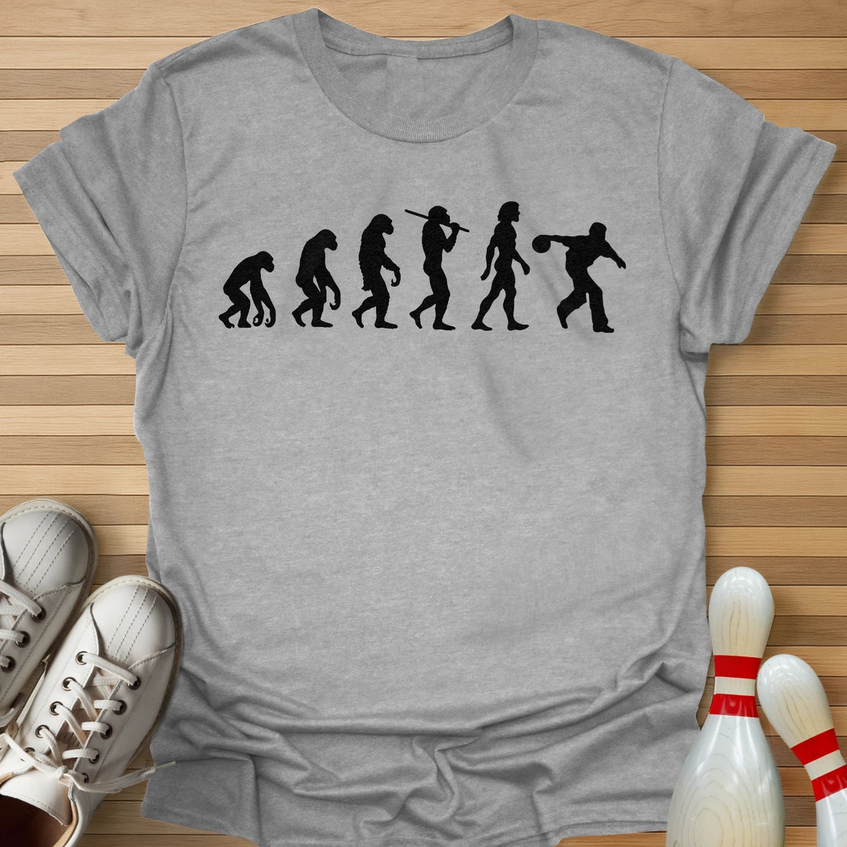 Evolution Of Bowling T-Shirt