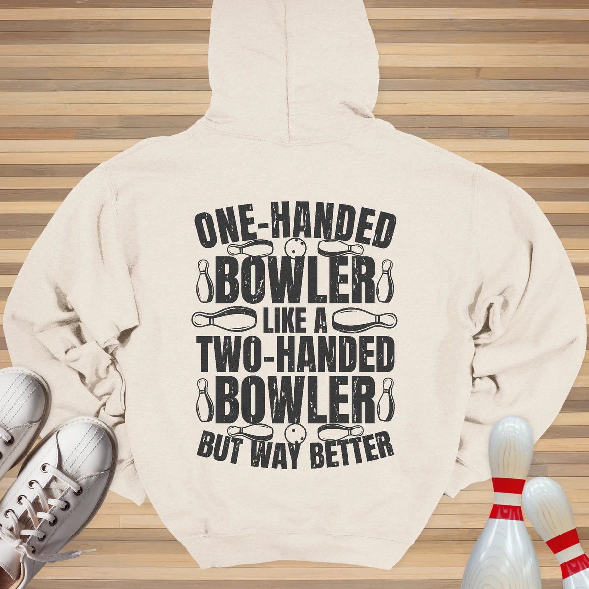 One Handed Bowler Hoodie