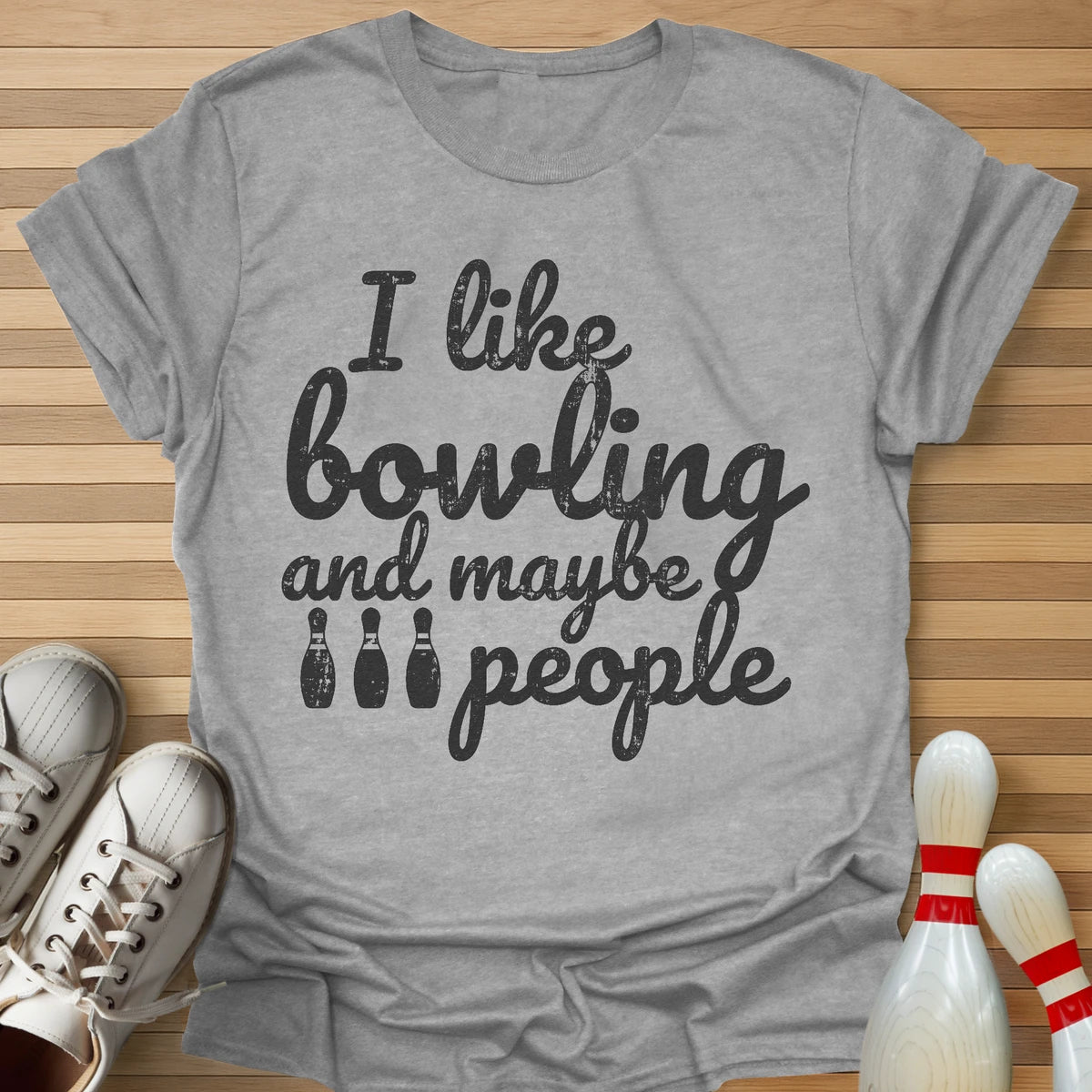 Bowling And 3 People T-Shirt