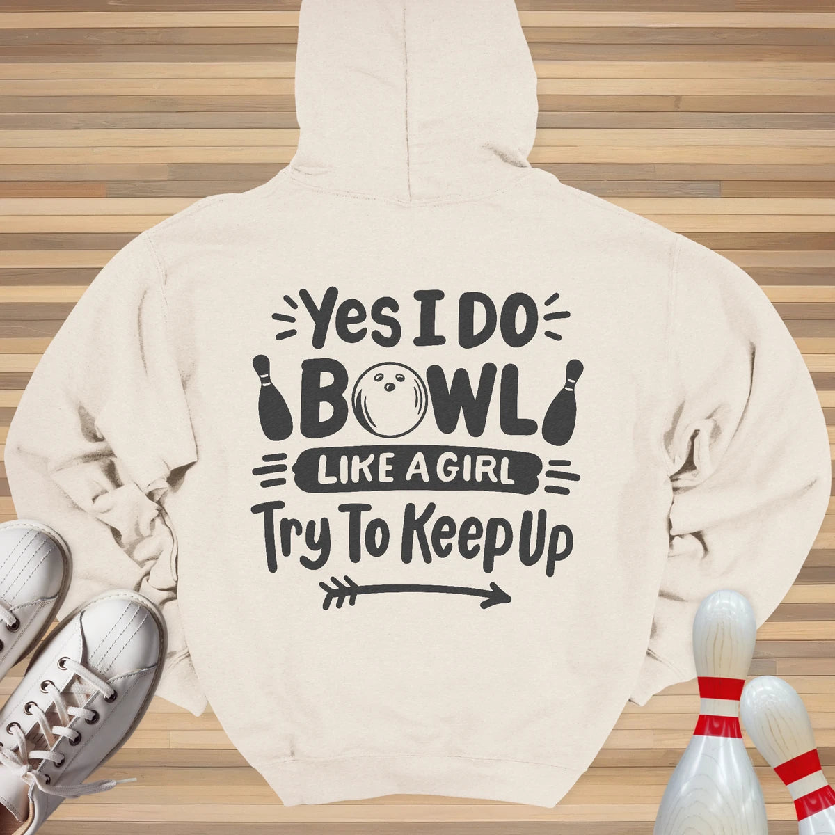 Girl Power Bowling Hoodie