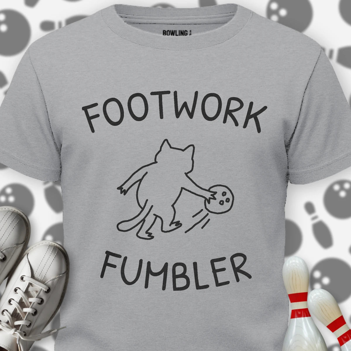 Footwork Fumbler Cartoon T-Shirt