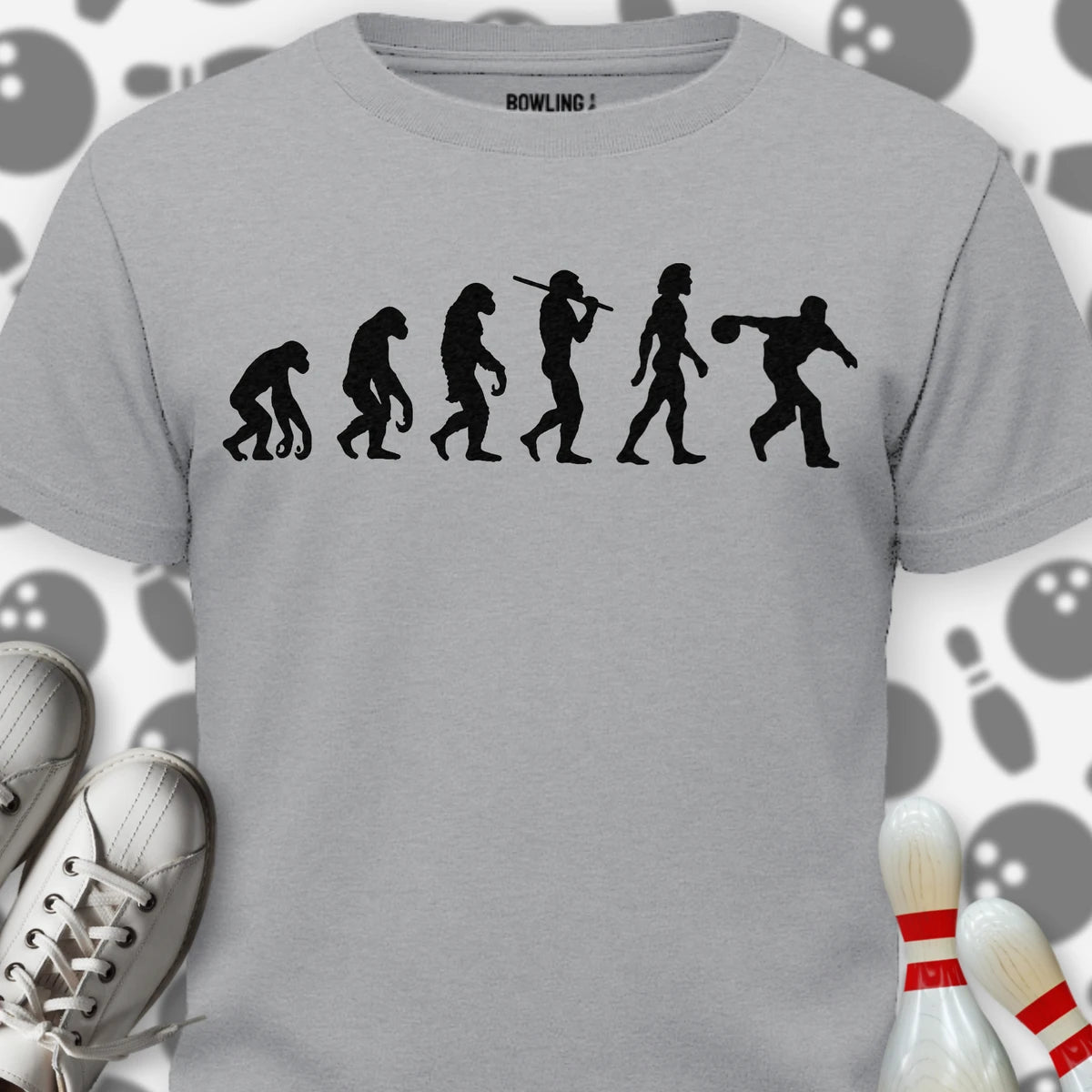 Evolution Of Bowling T-Shirt