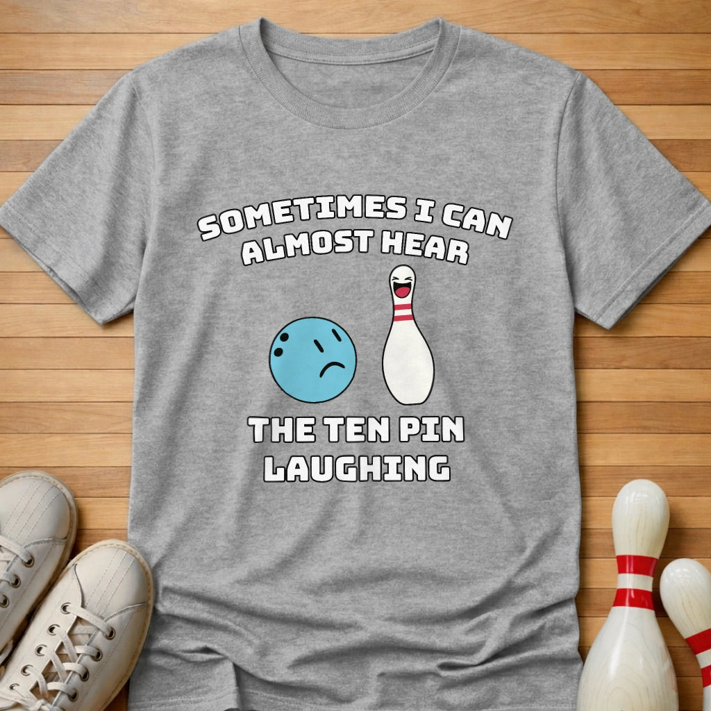 Ten Pin Laughing Cartoon T-Shirt