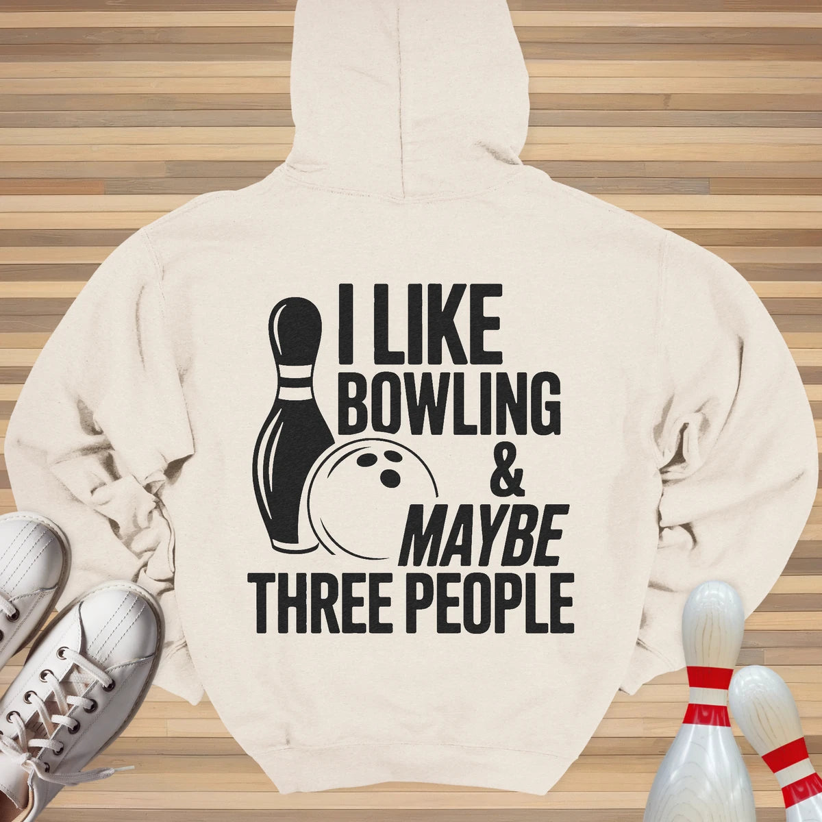I Like Bowling Hoodie