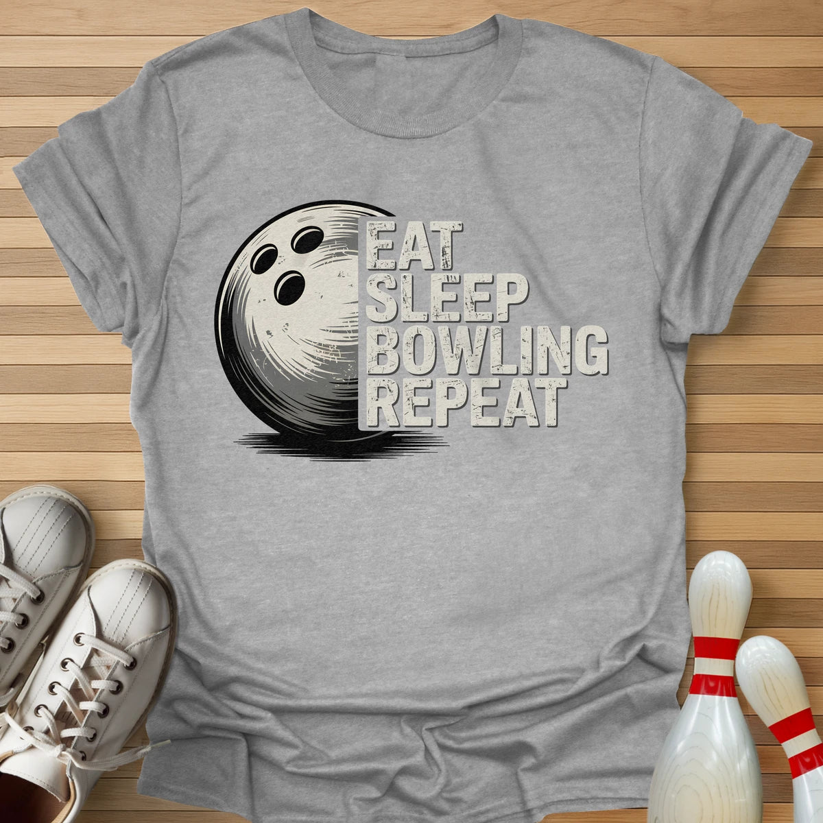 Eat Sleep Bowling Repeat T-Shirt