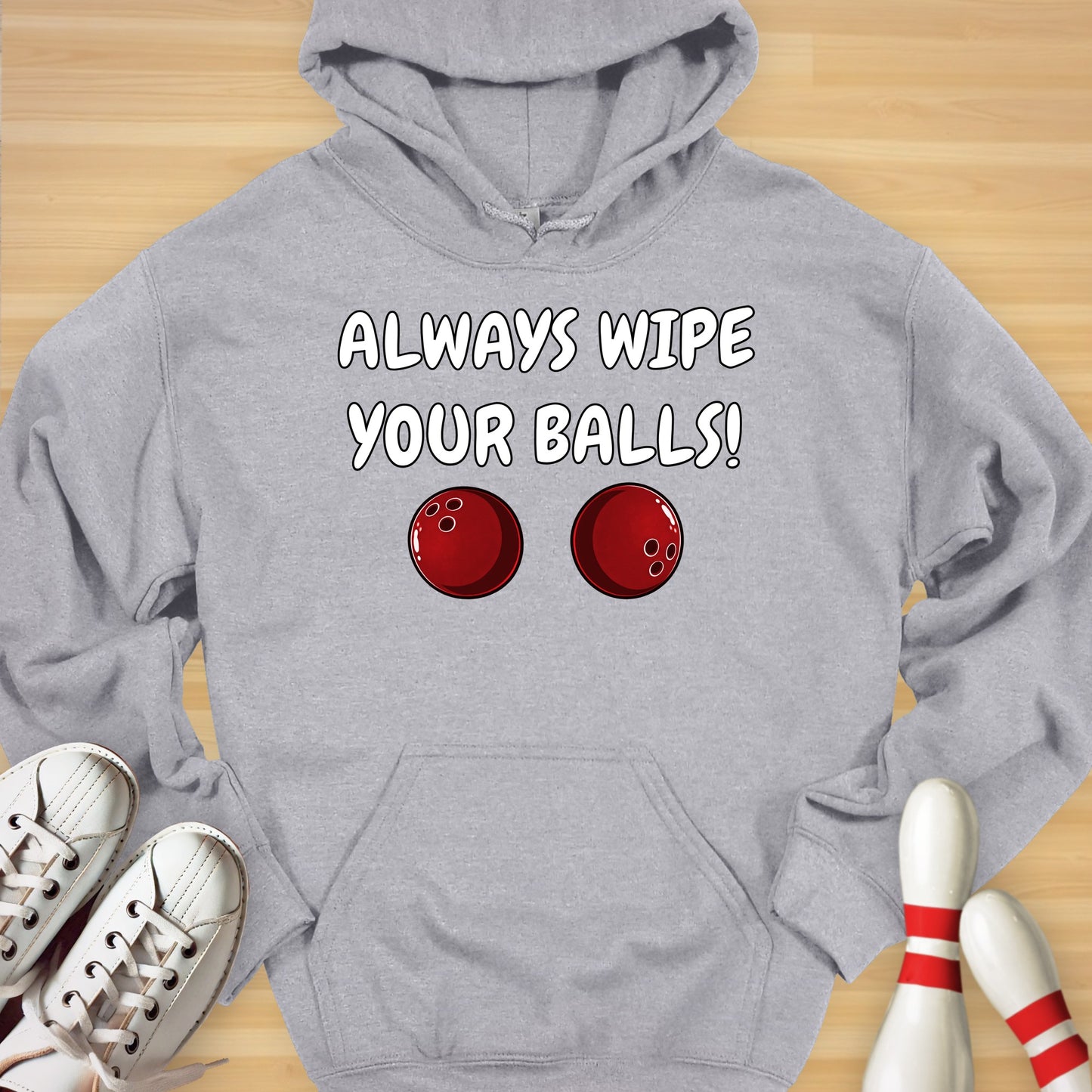 Always Wipe Cartoon Hoodie