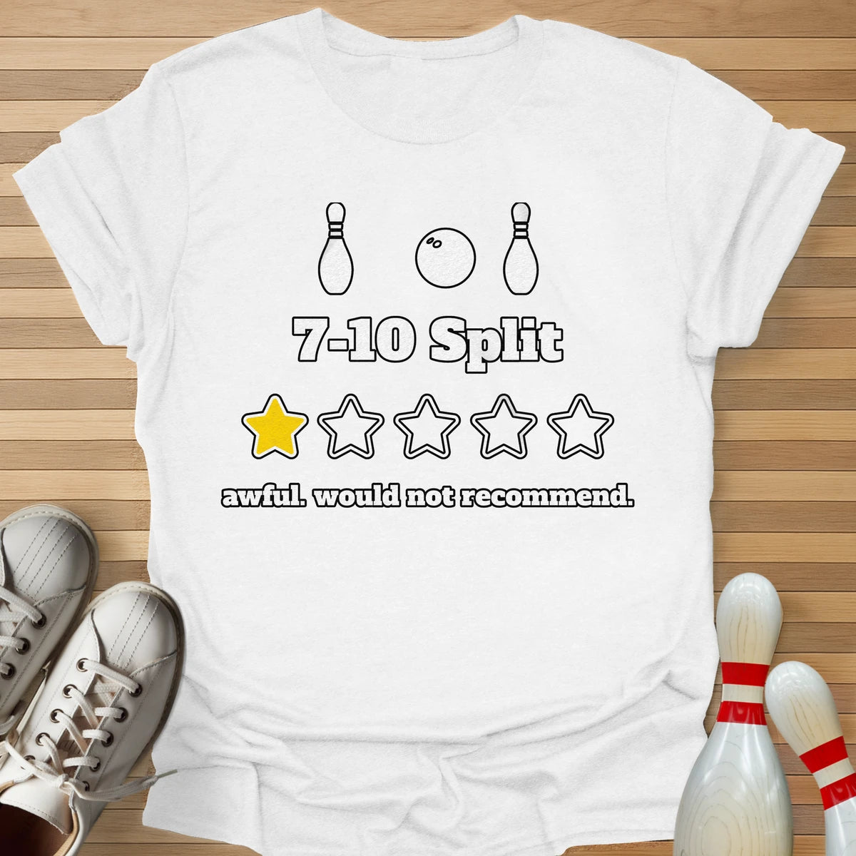 7-10 Split 1 Star Review T-Shirt
