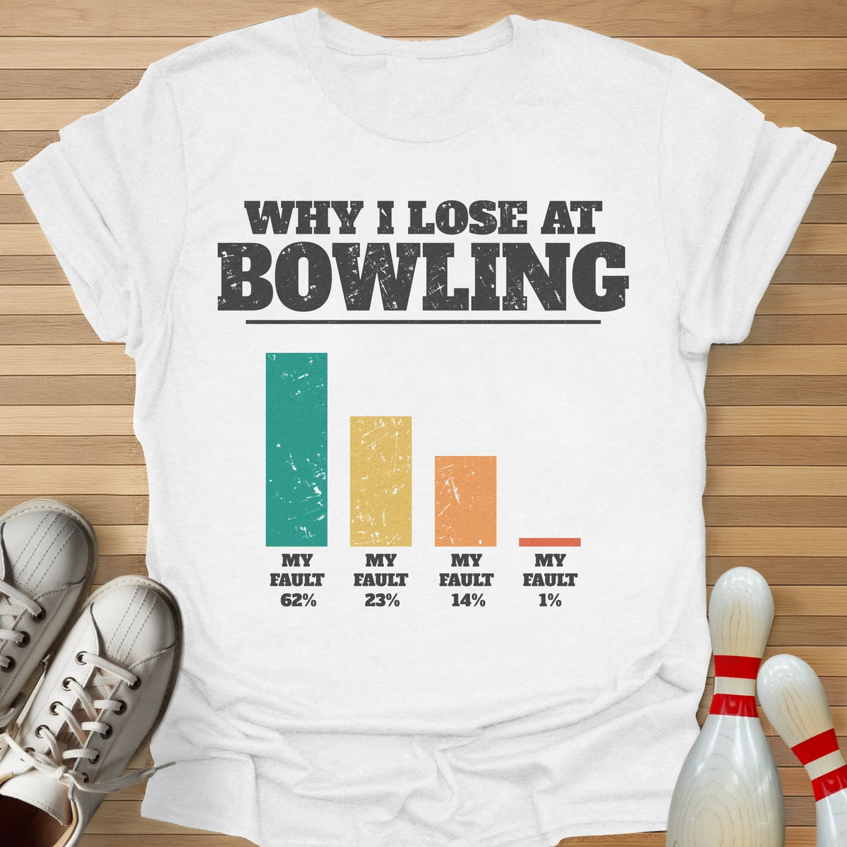 Why I Lose Bar Chart T-Shirt