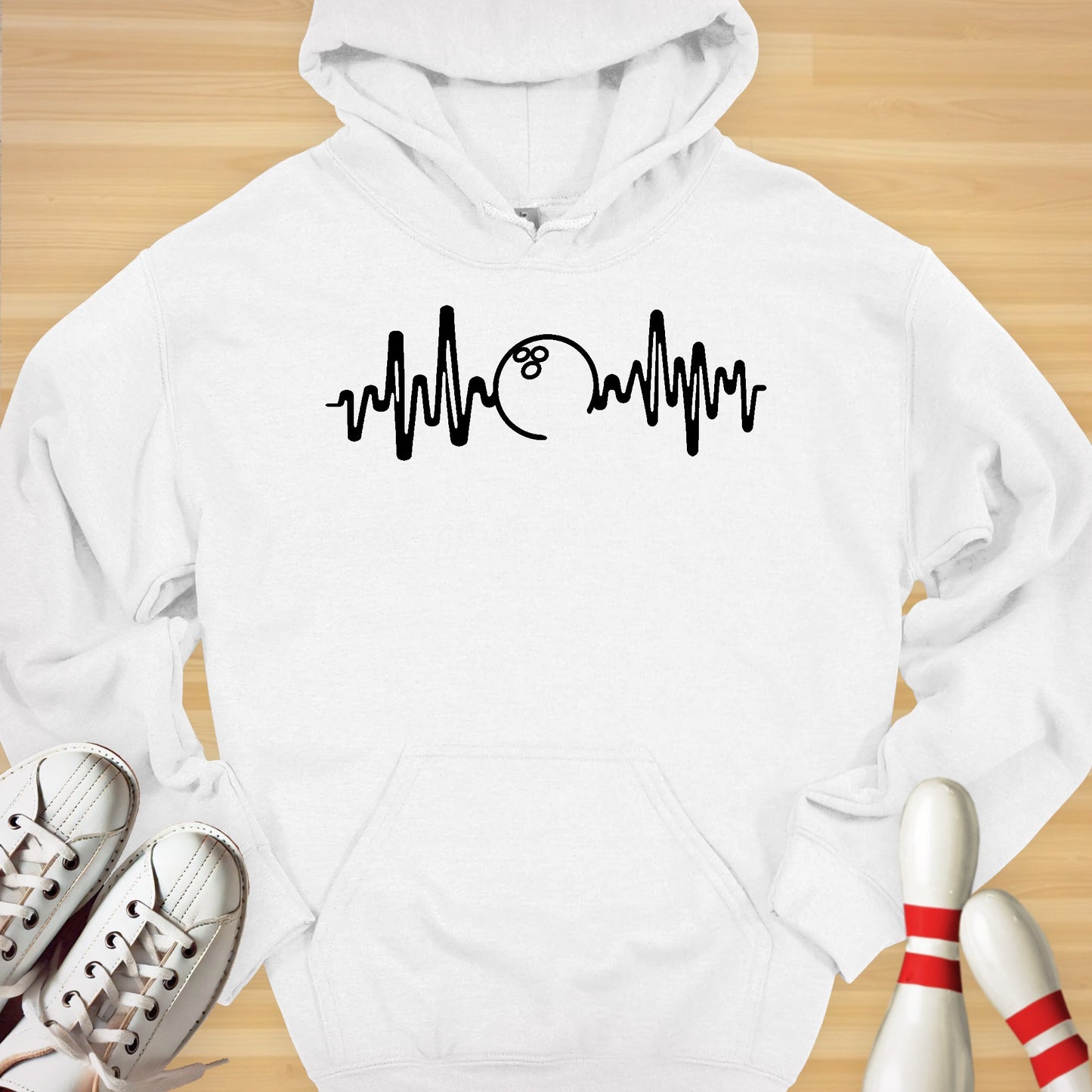 Bowling Heartbeat Hoodie