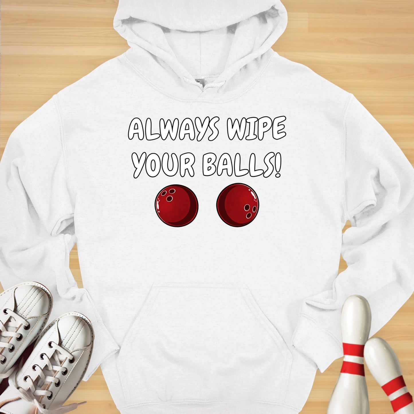Always Wipe Cartoon Hoodie
