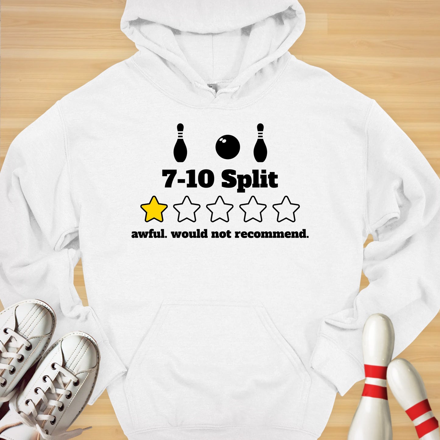 7-10 Split 1 Star Review Hoodie