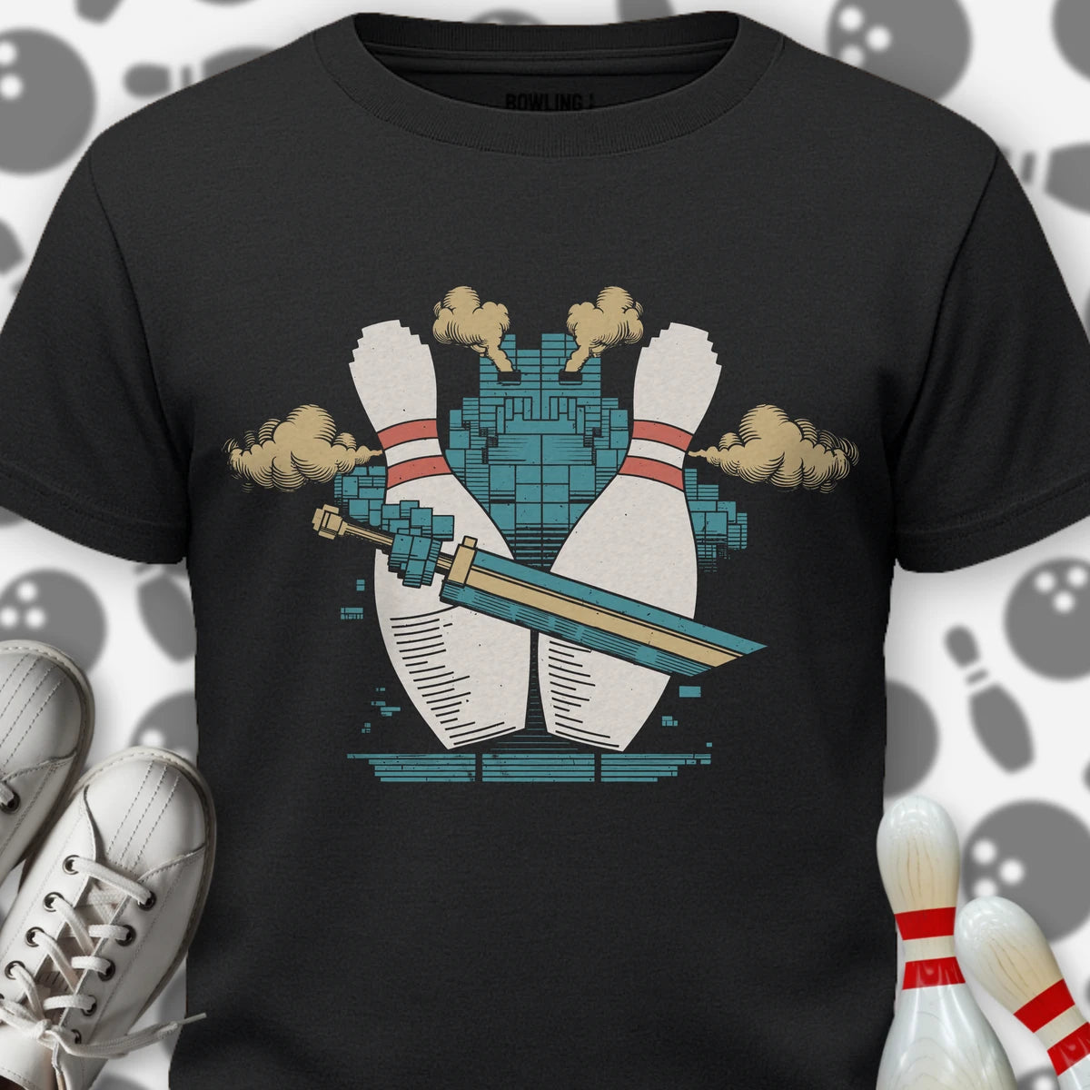 Retro Pin Swordsman T-Shirt