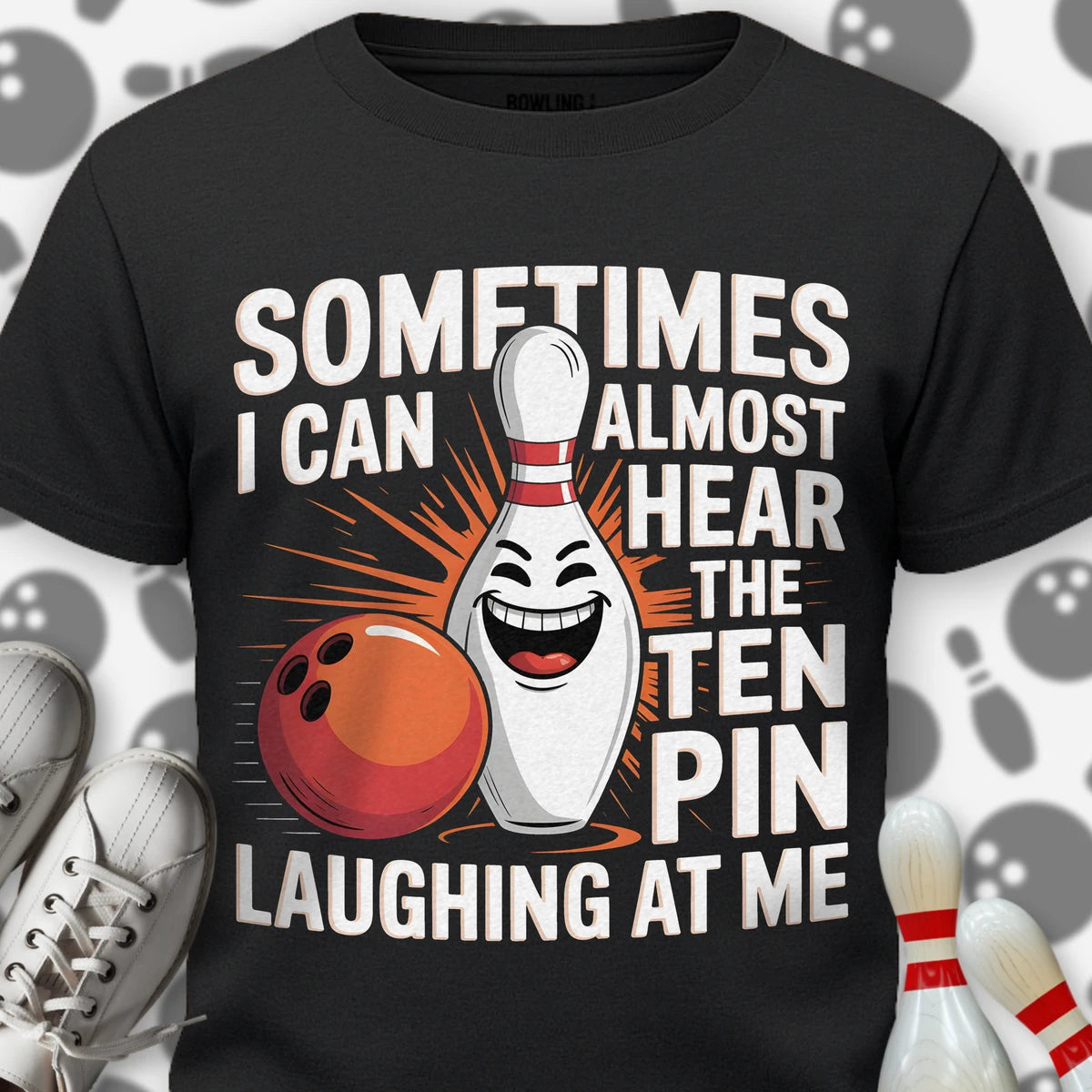 Evil Ten Pin Laughing T-Shirt