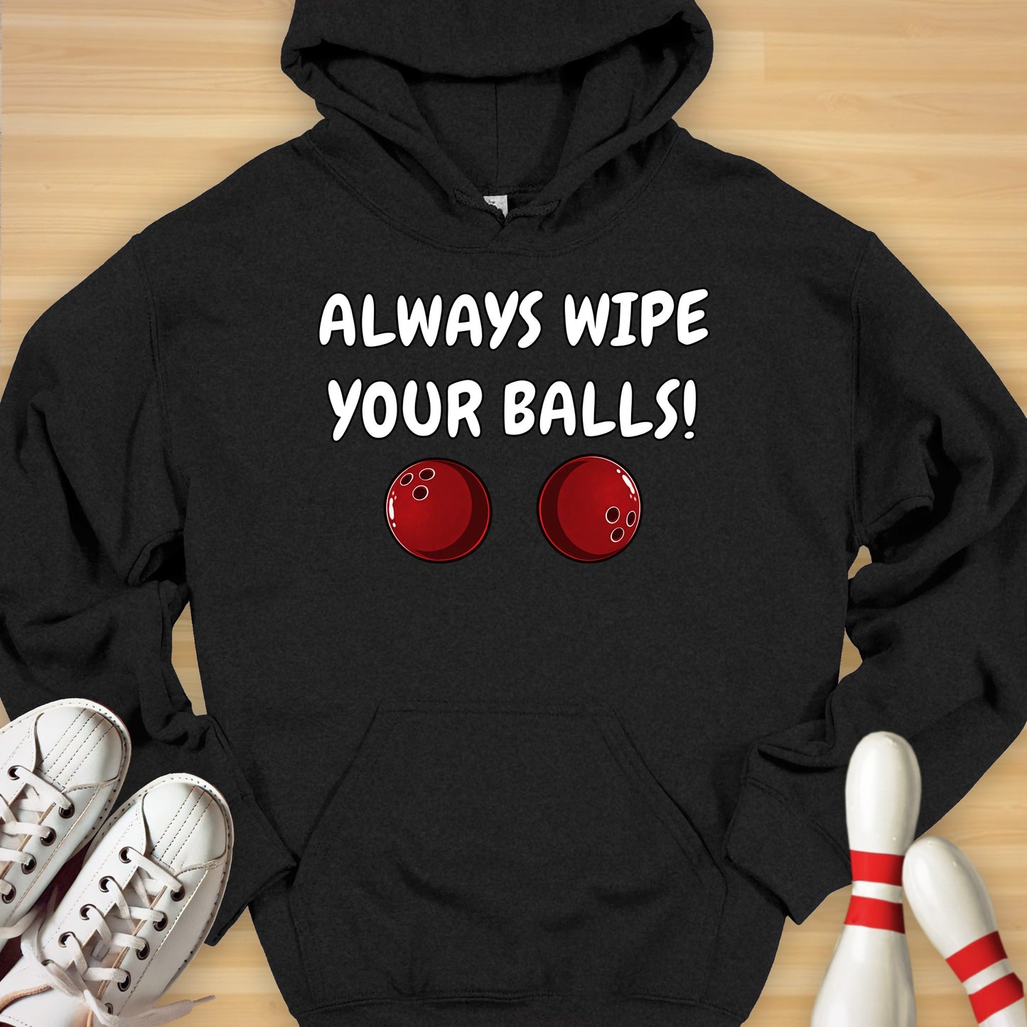Always Wipe Cartoon Hoodie