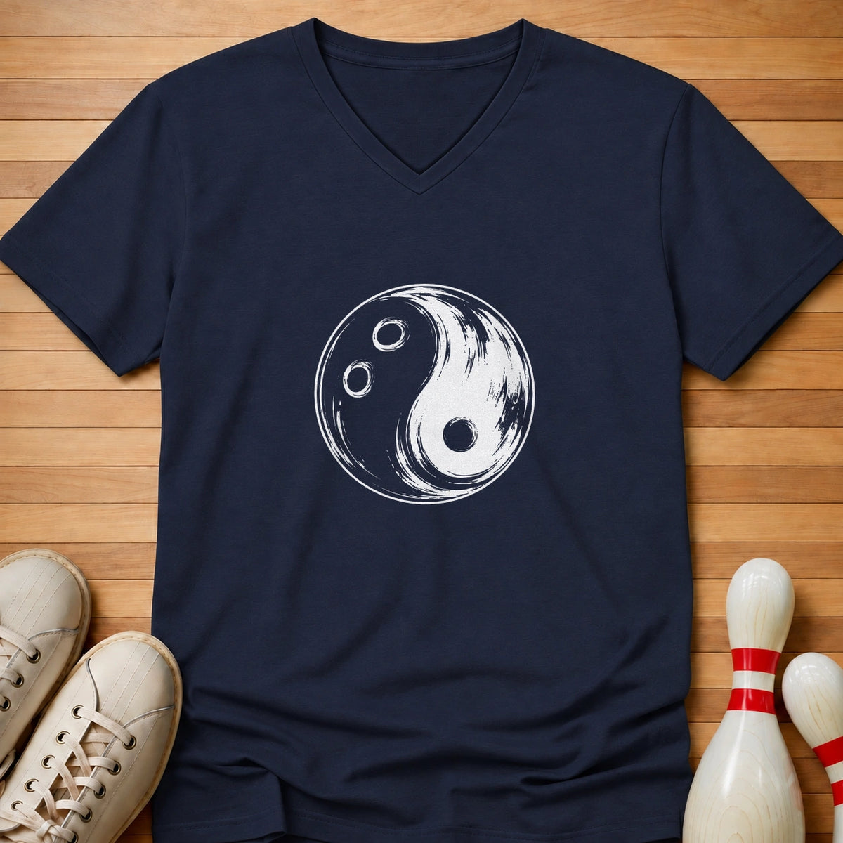 Yin Yang Ball Women's V-Neck