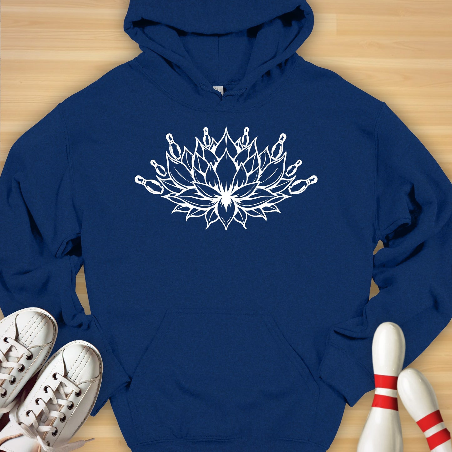 Bowling Mandala Lotus Hoodie