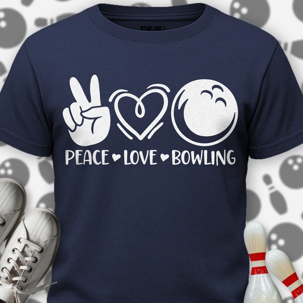 Peace Love Bowling T-Shirt