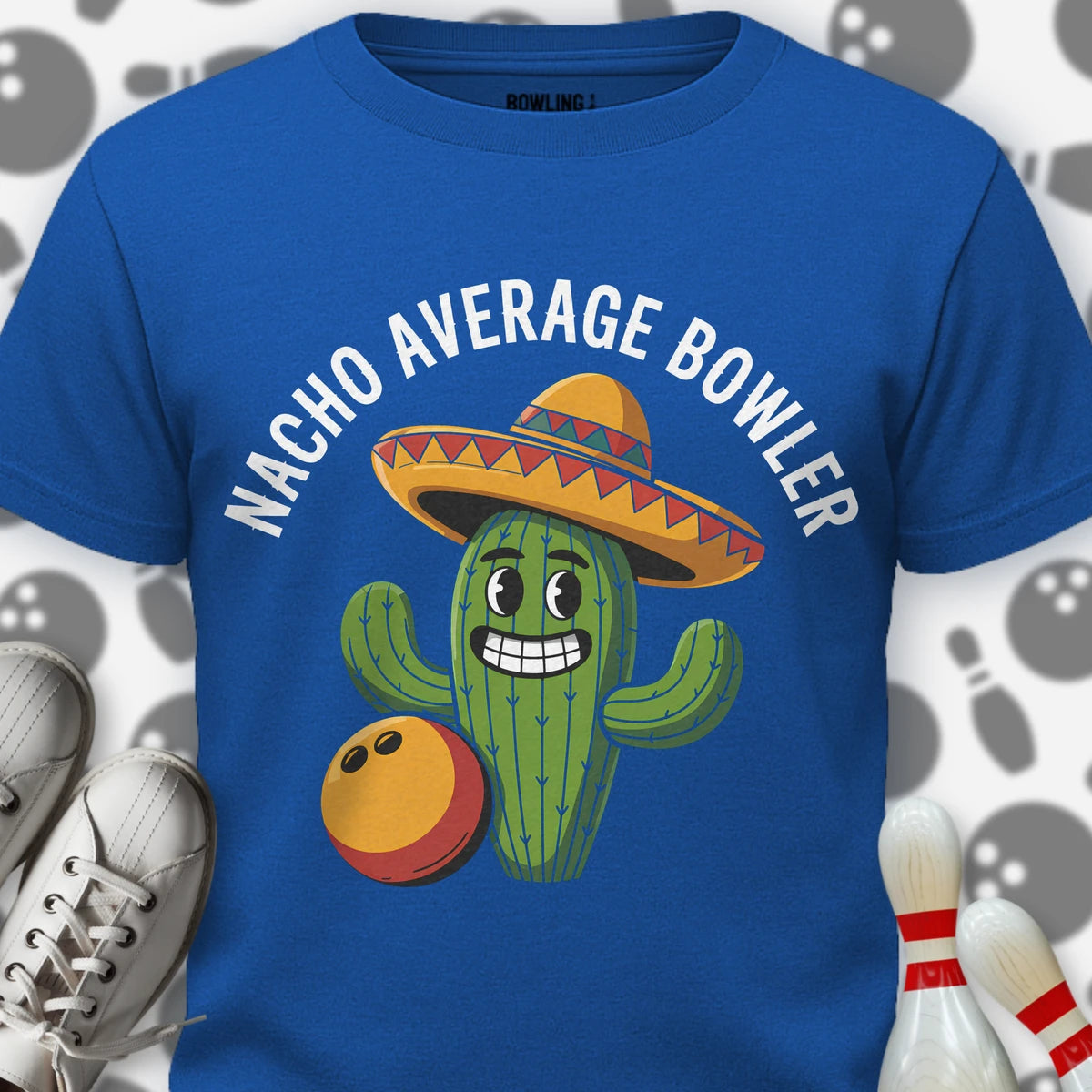 Nacho Average Bowler Cactus T-Shirt