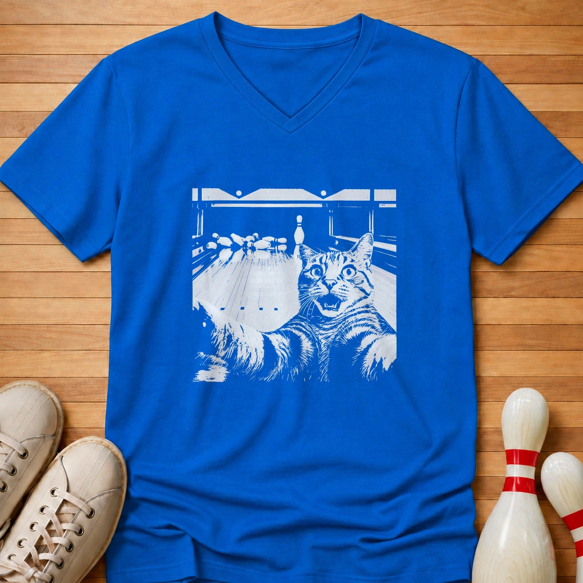 10 Pin Cat Women's V-Neck