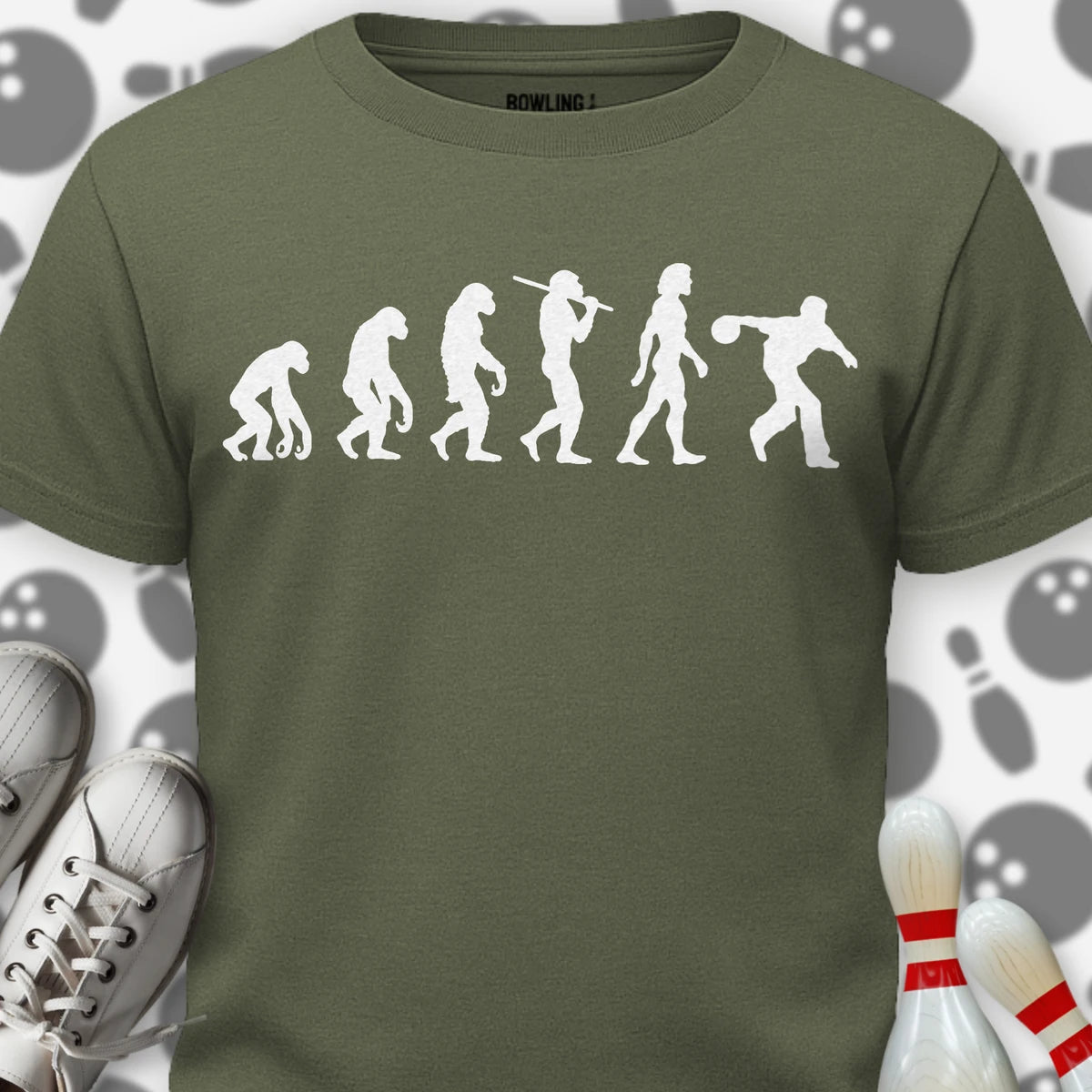 Evolution Of Bowling T-Shirt