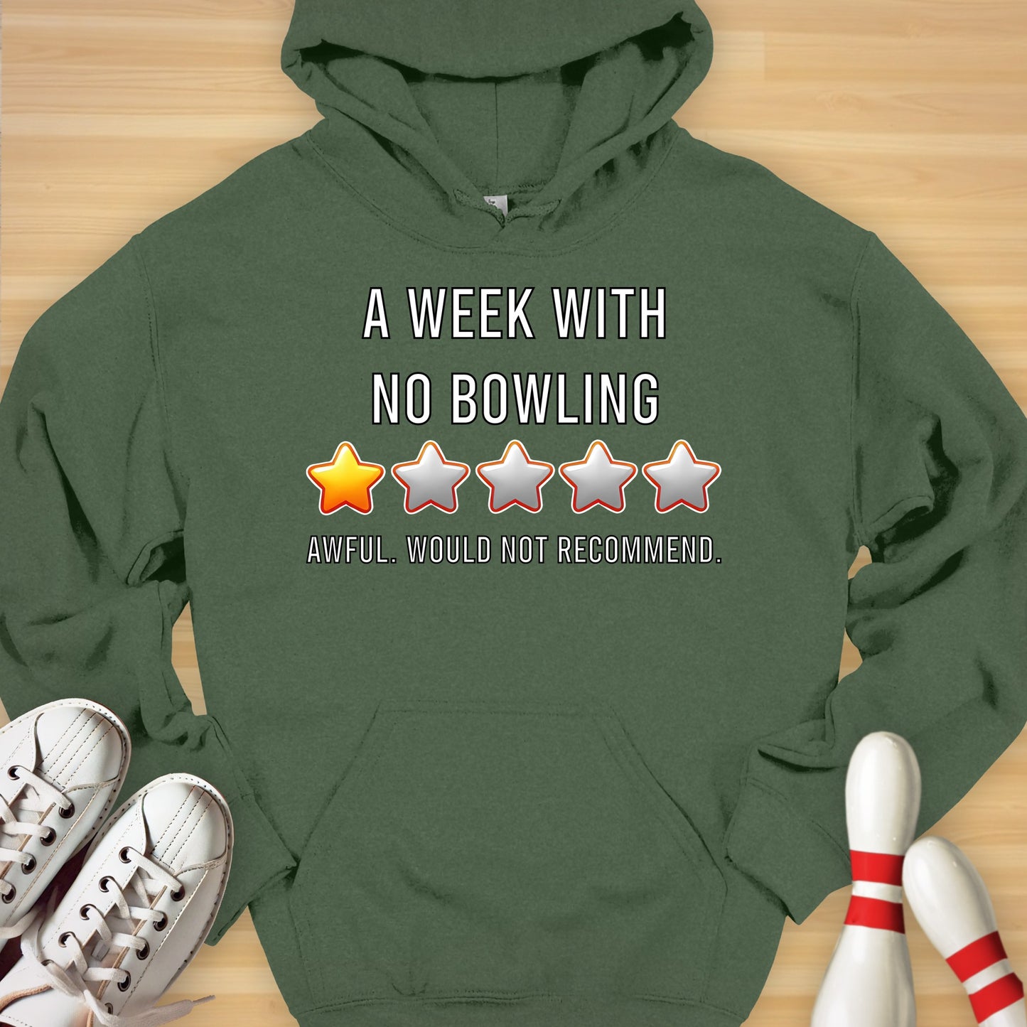Week Without Bowling Review Hoodie