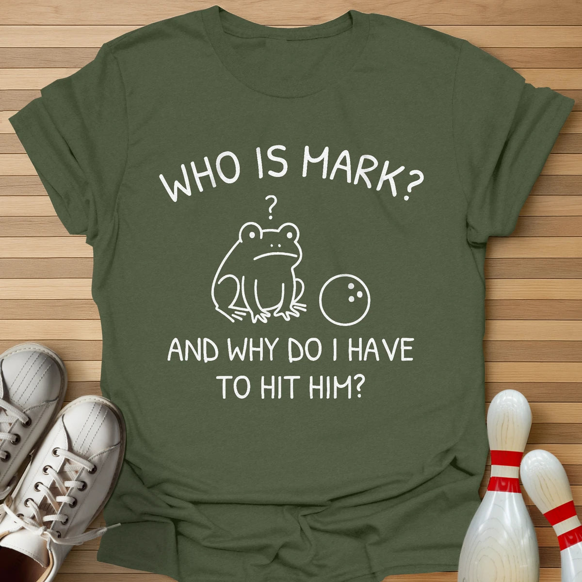 Who Is Mark Cartoon T-Shirt