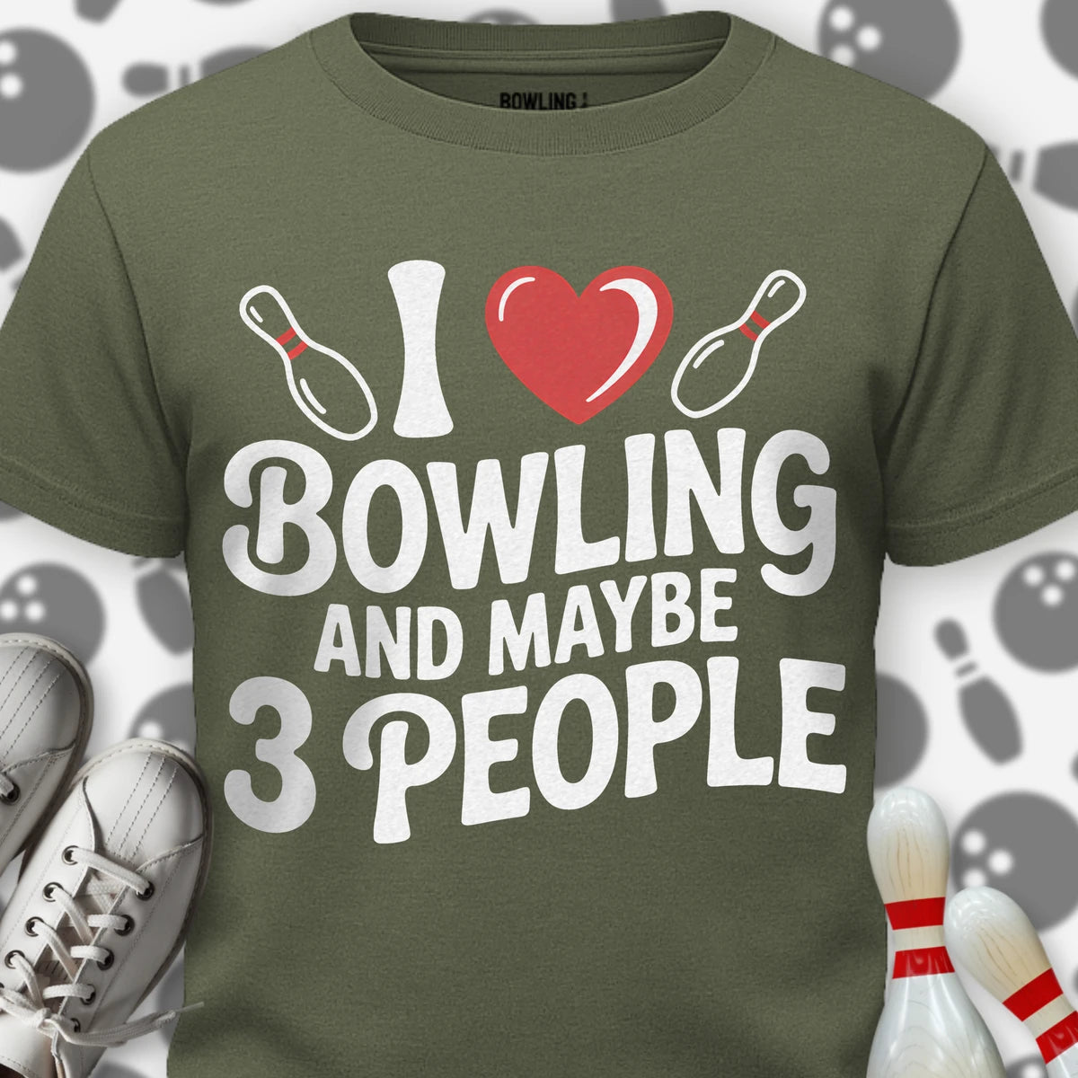 I Heart Bowling T-Shirt