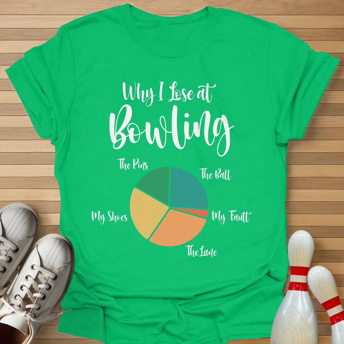 Why I Lose Pie Chart T-Shirt
