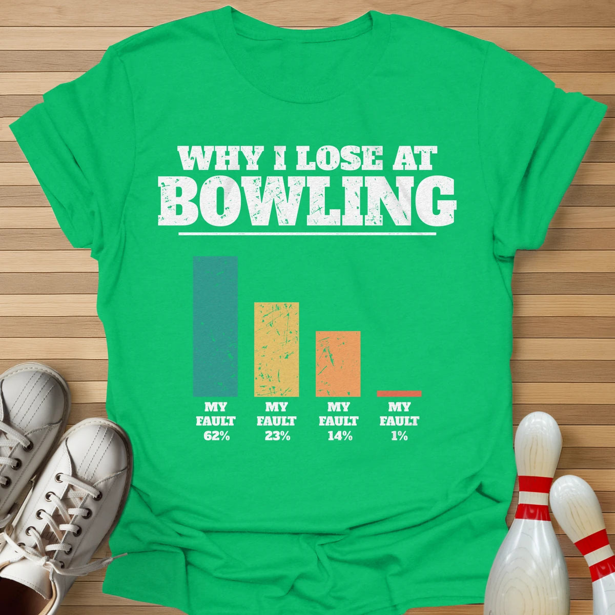 Why I Lose Bar Chart T-Shirt