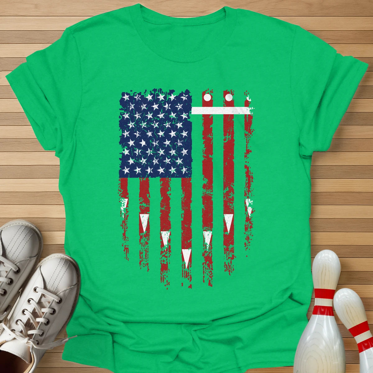 Bowling Lane Flag T-Shirt