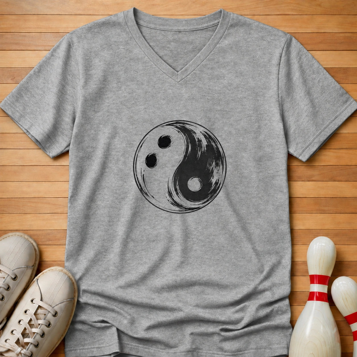 Yin Yang Ball Women's V-Neck