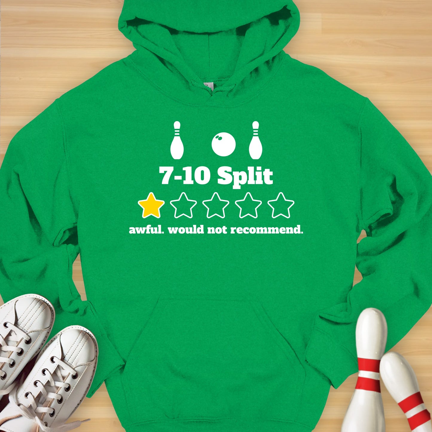7-10 Split 1 Star Review Hoodie