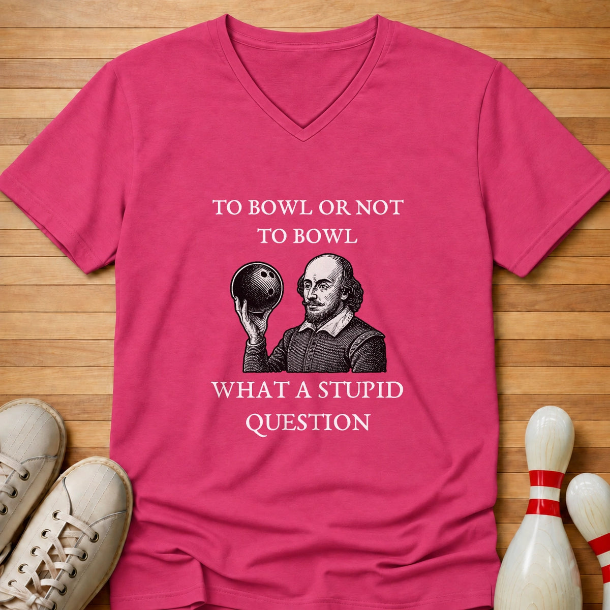 To Bowl Or Not To Bowl Women's V-Neck