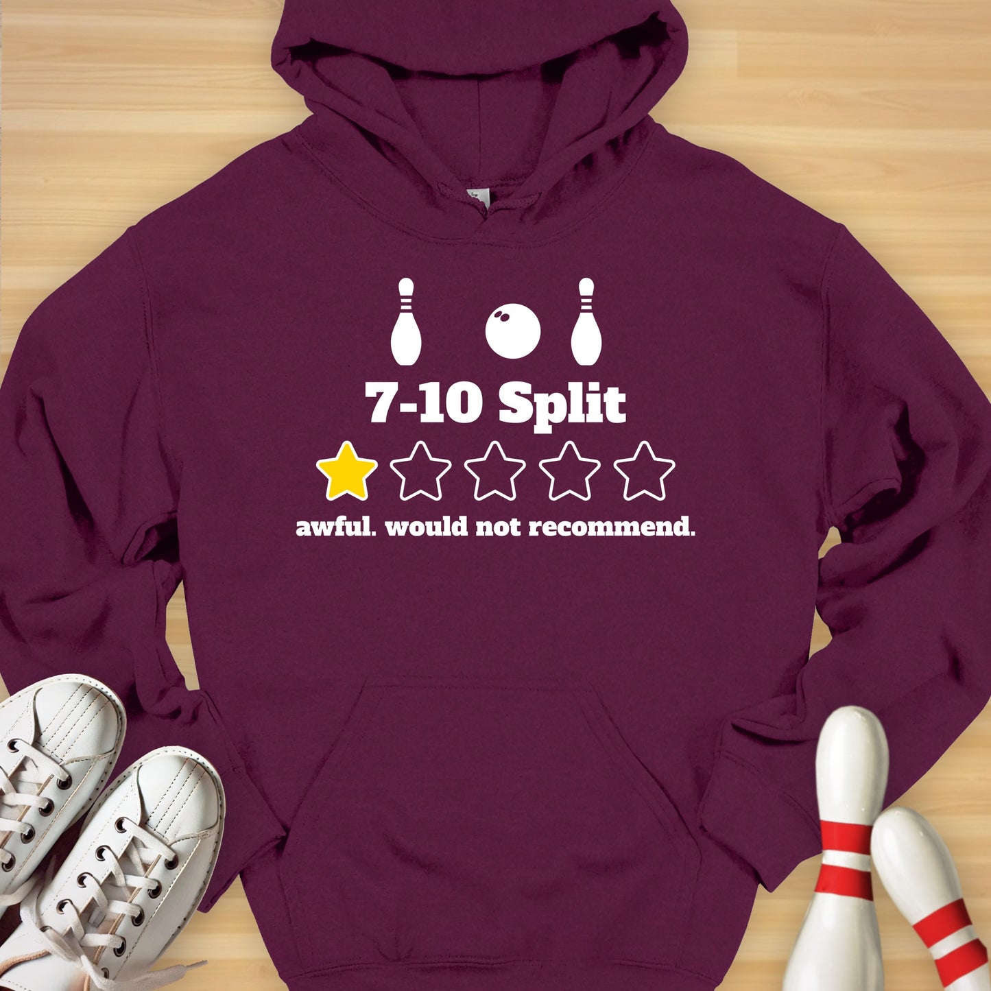 7-10 Split 1 Star Review Hoodie