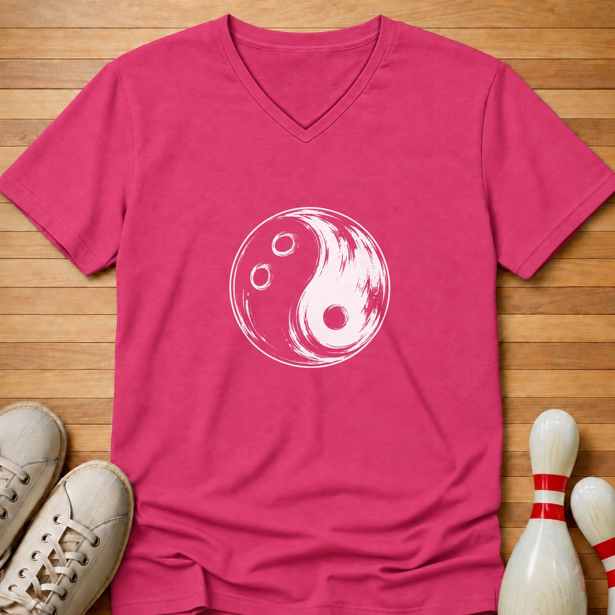 Yin Yang Ball Women's V-Neck