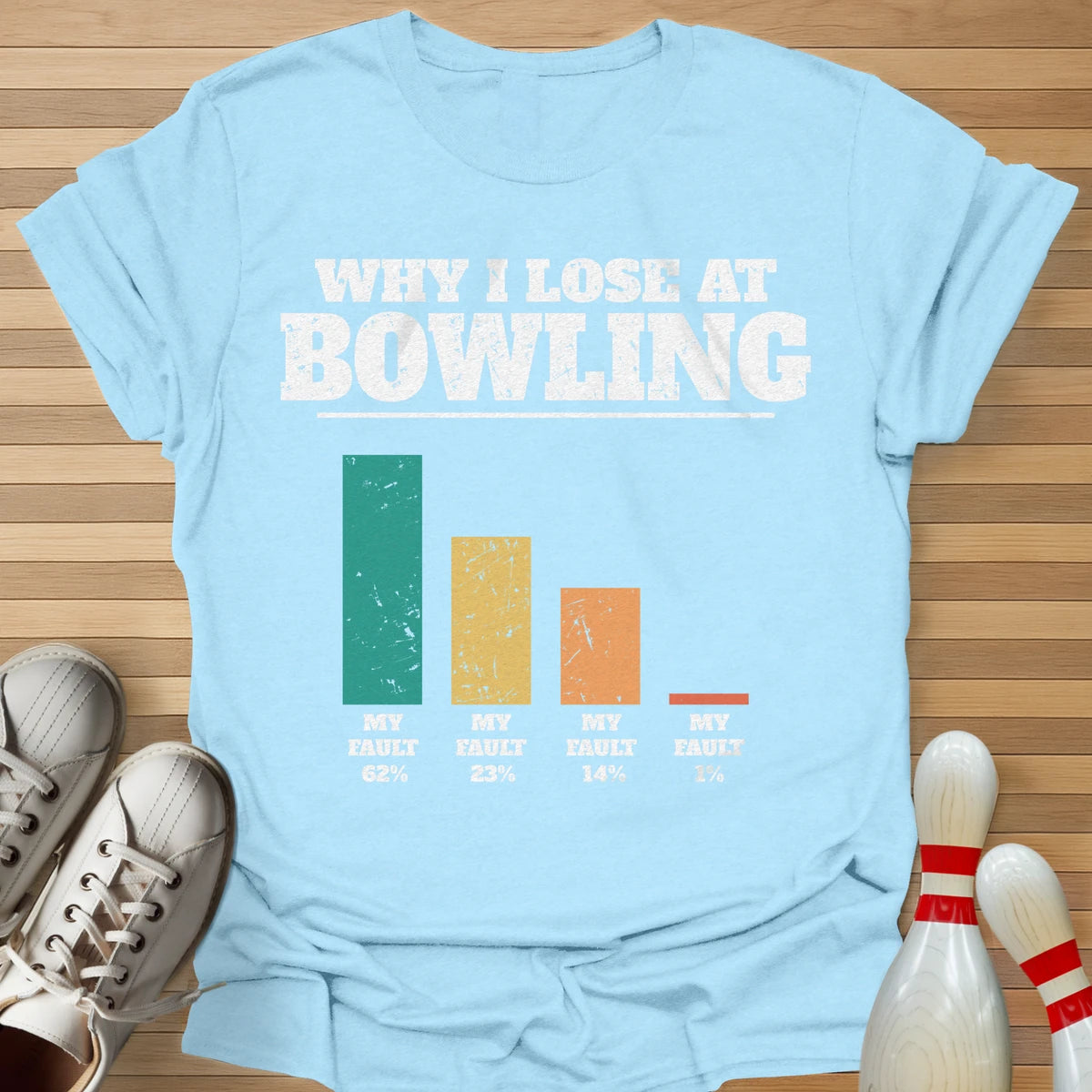 Why I Lose Bar Chart T-Shirt