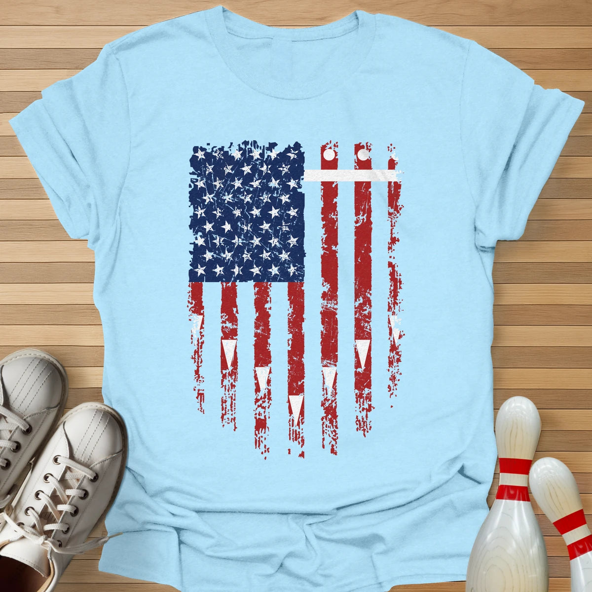 Bowling Lane Flag T-Shirt