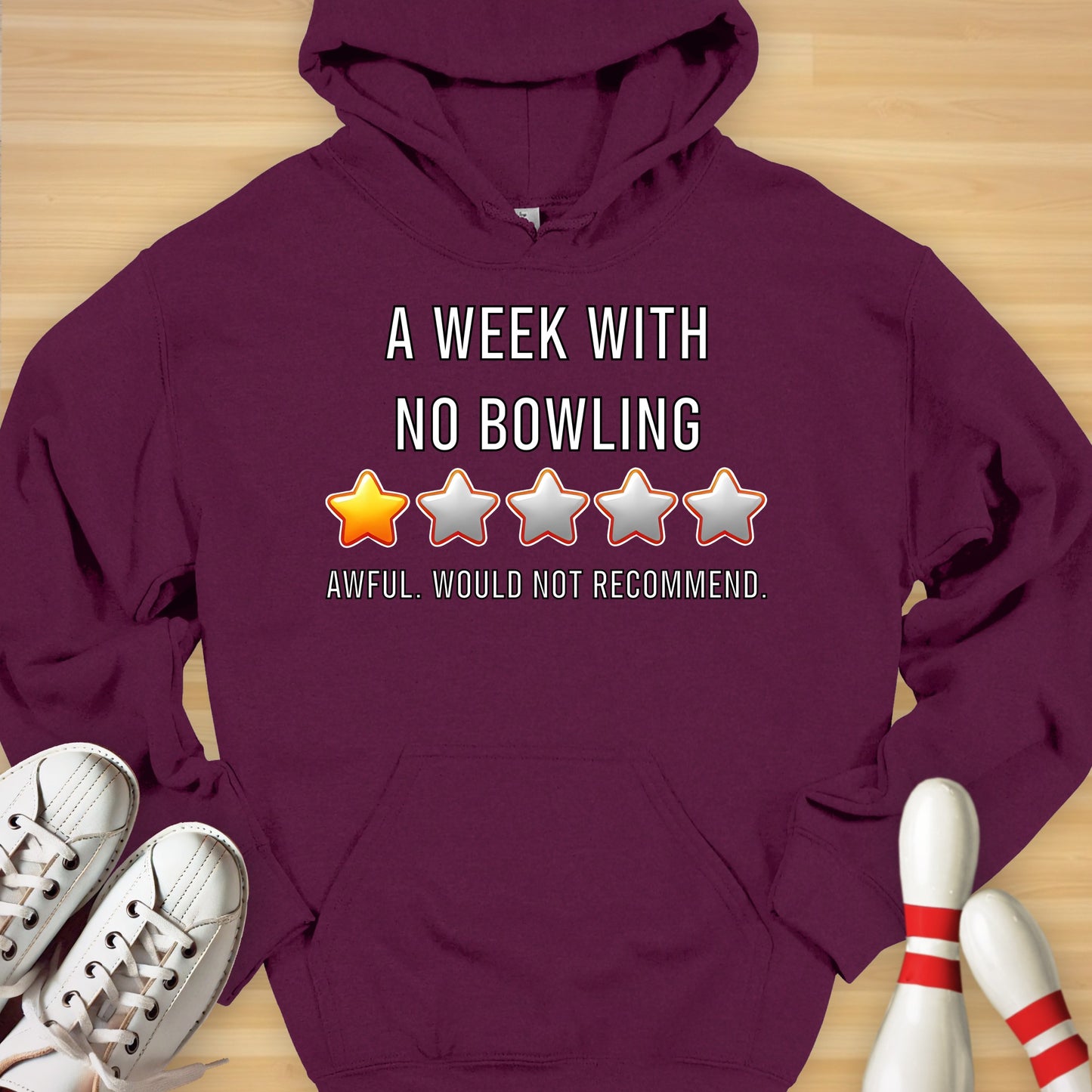 Week Without Bowling Review Hoodie