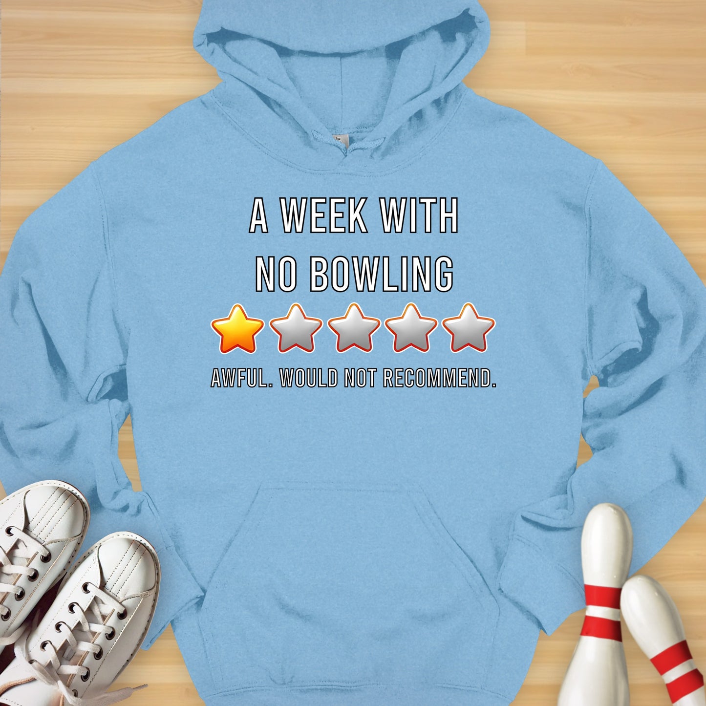Week Without Bowling Review Hoodie