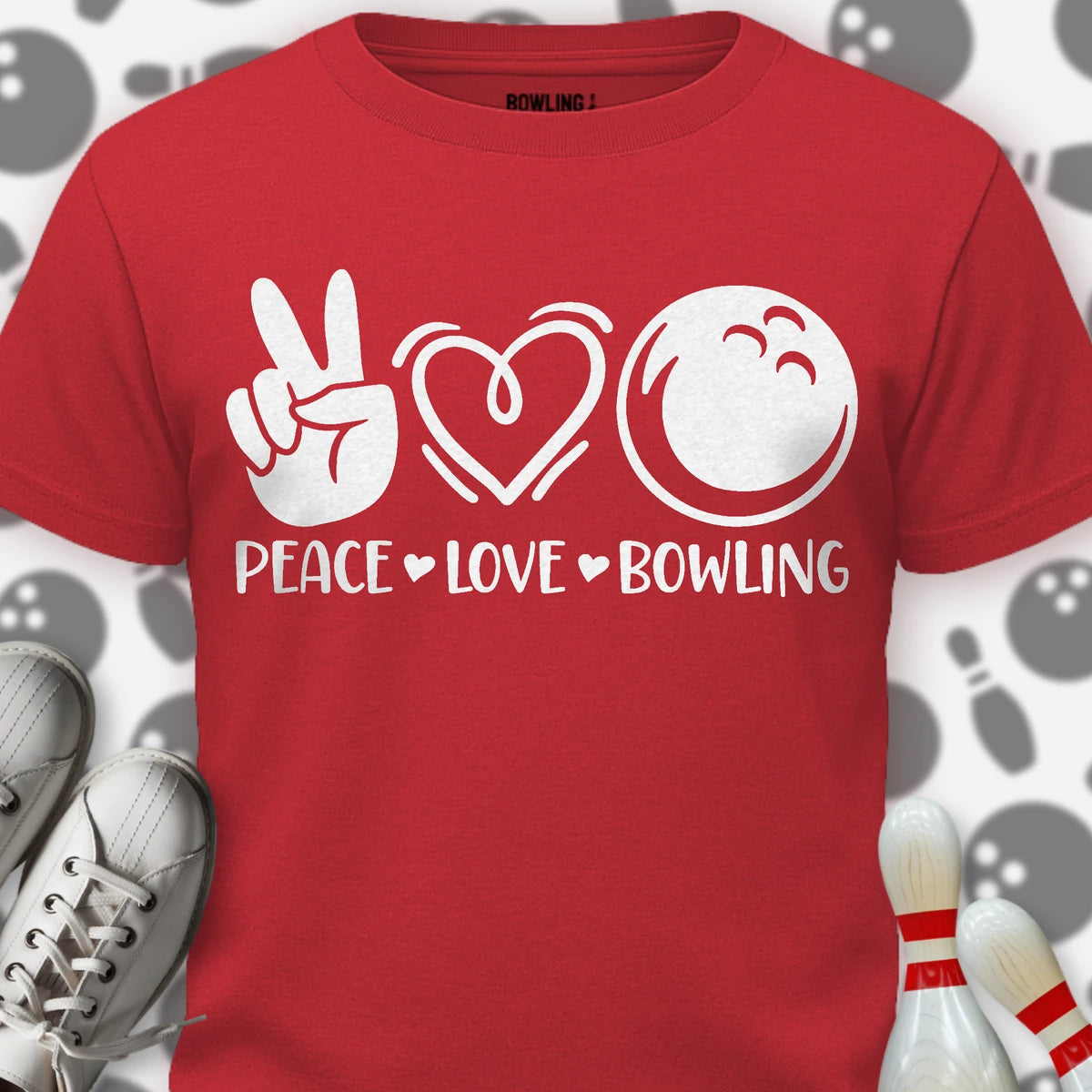 Peace Love Bowling T-Shirt