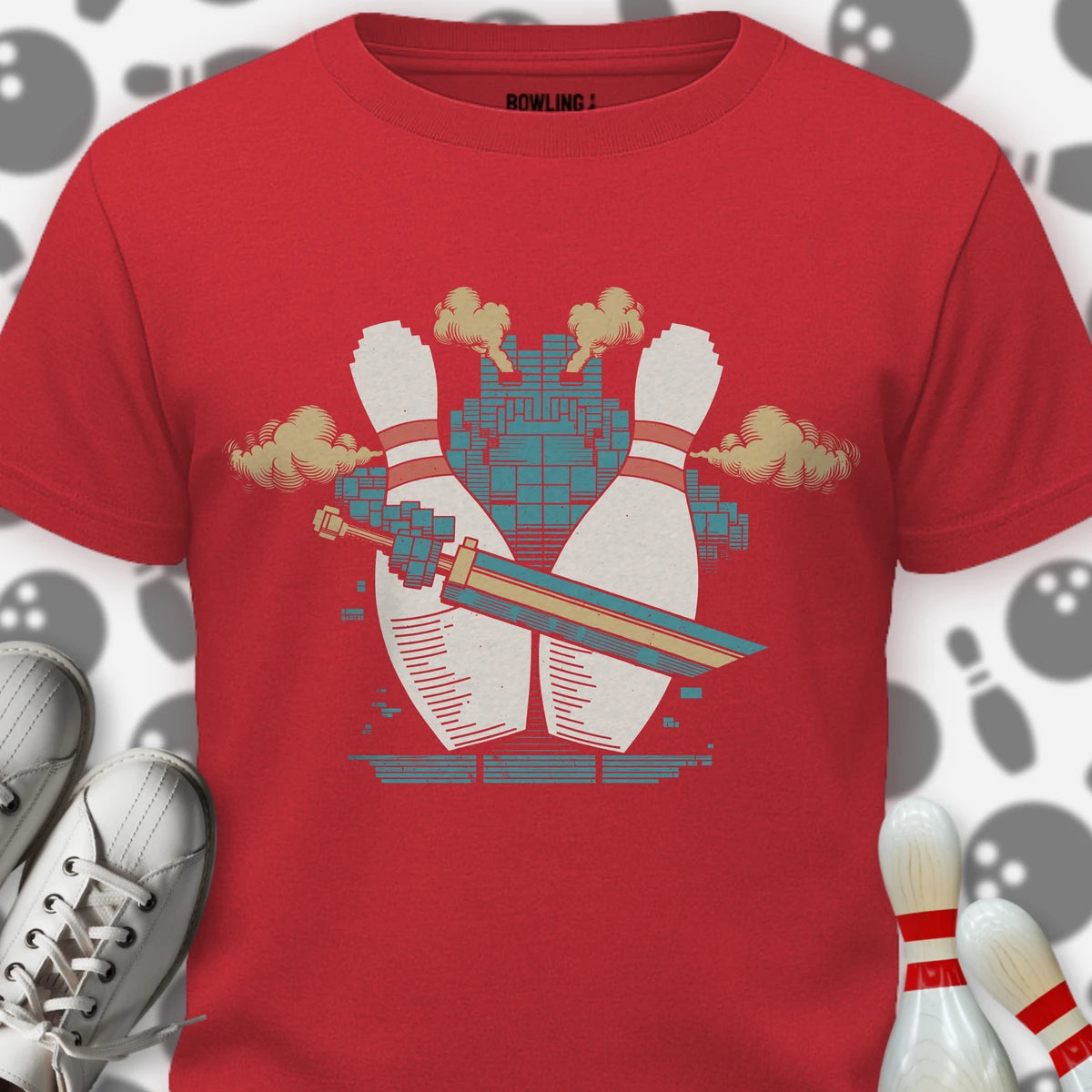 Retro Pin Swordsman T-Shirt
