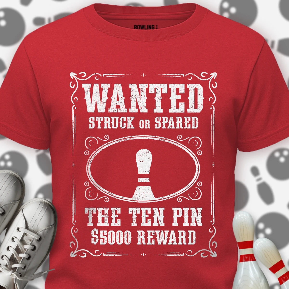 Wanted 10 Pin T-Shirt