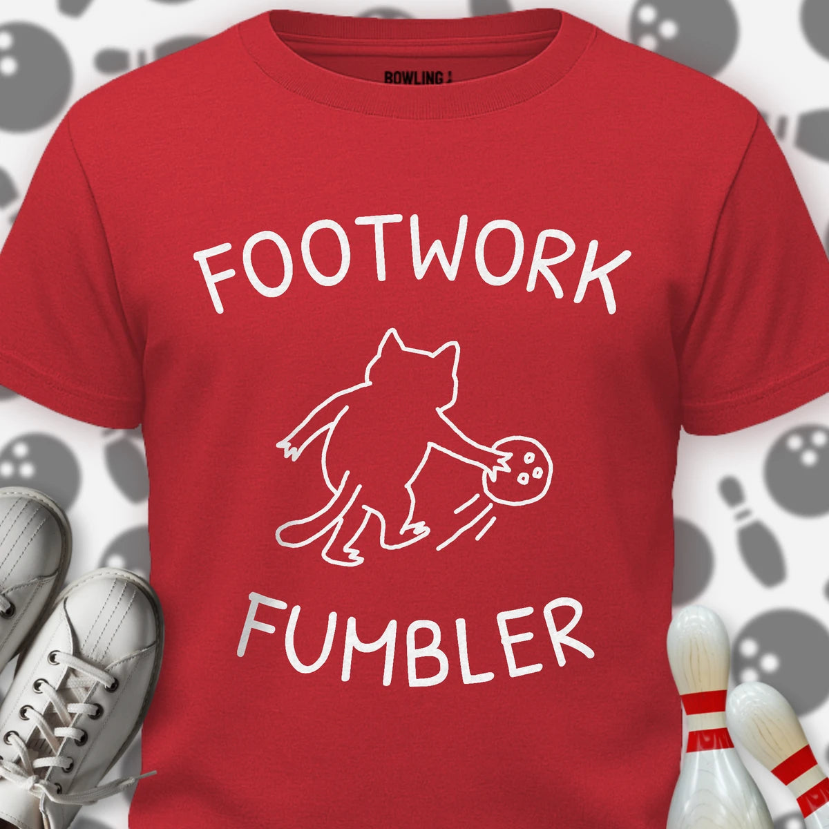 Footwork Fumbler Cartoon T-Shirt