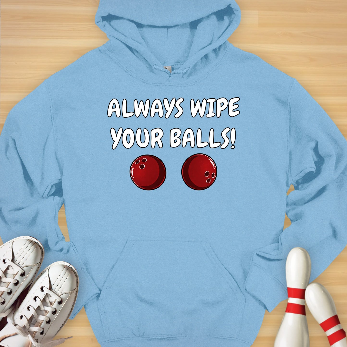 Always Wipe Cartoon Hoodie