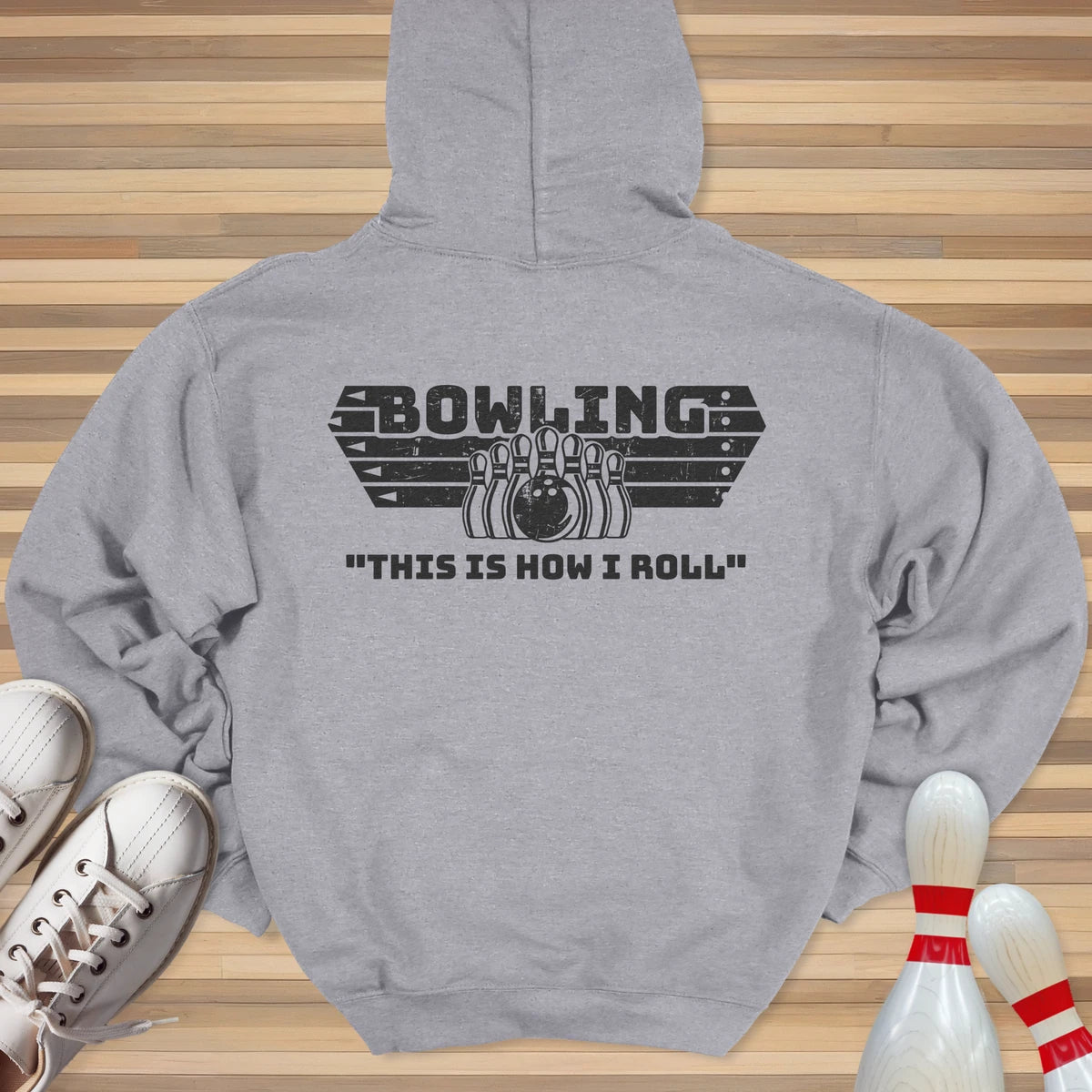 Bowling How I Roll Hoodie