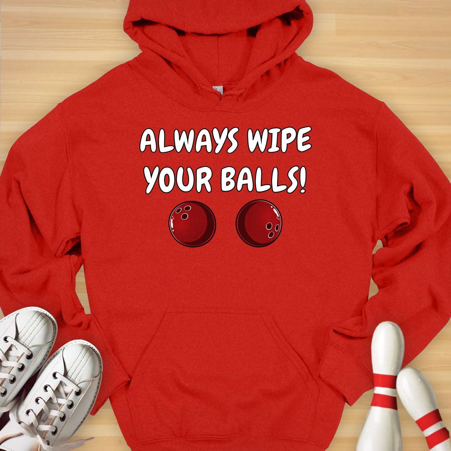 Always Wipe Cartoon Hoodie