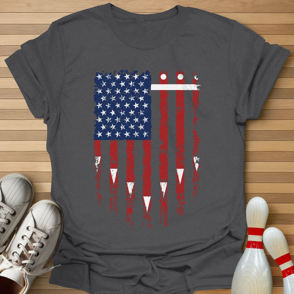 Bowling Lane Flag T-Shirt